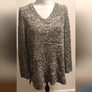 Black and white sweater